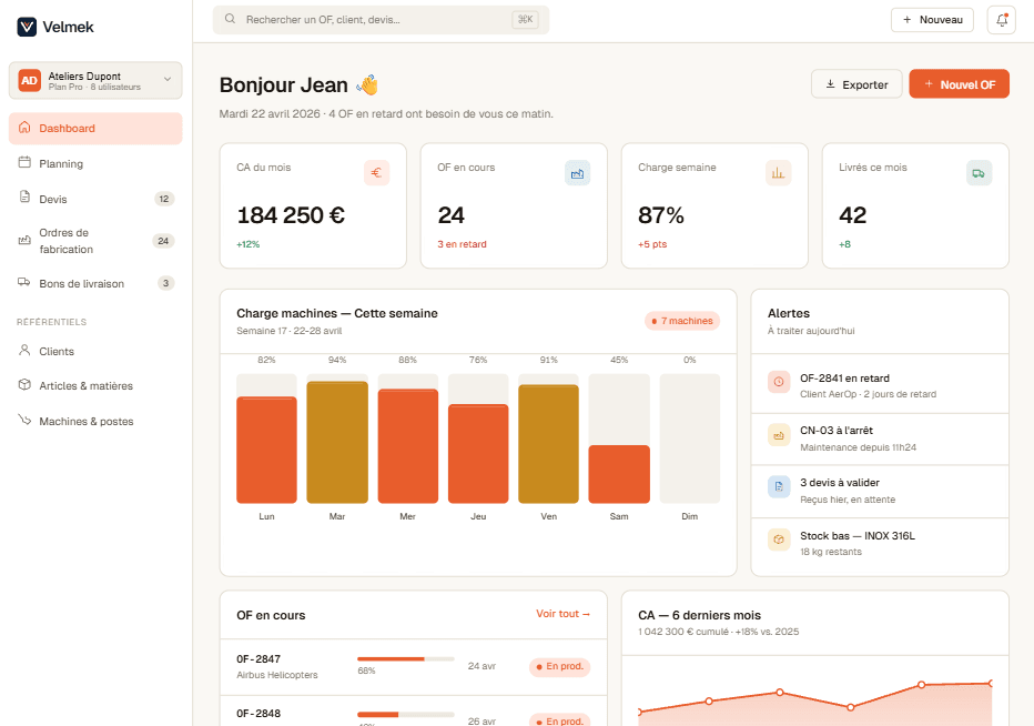 Module de devis automatisé — Velmek